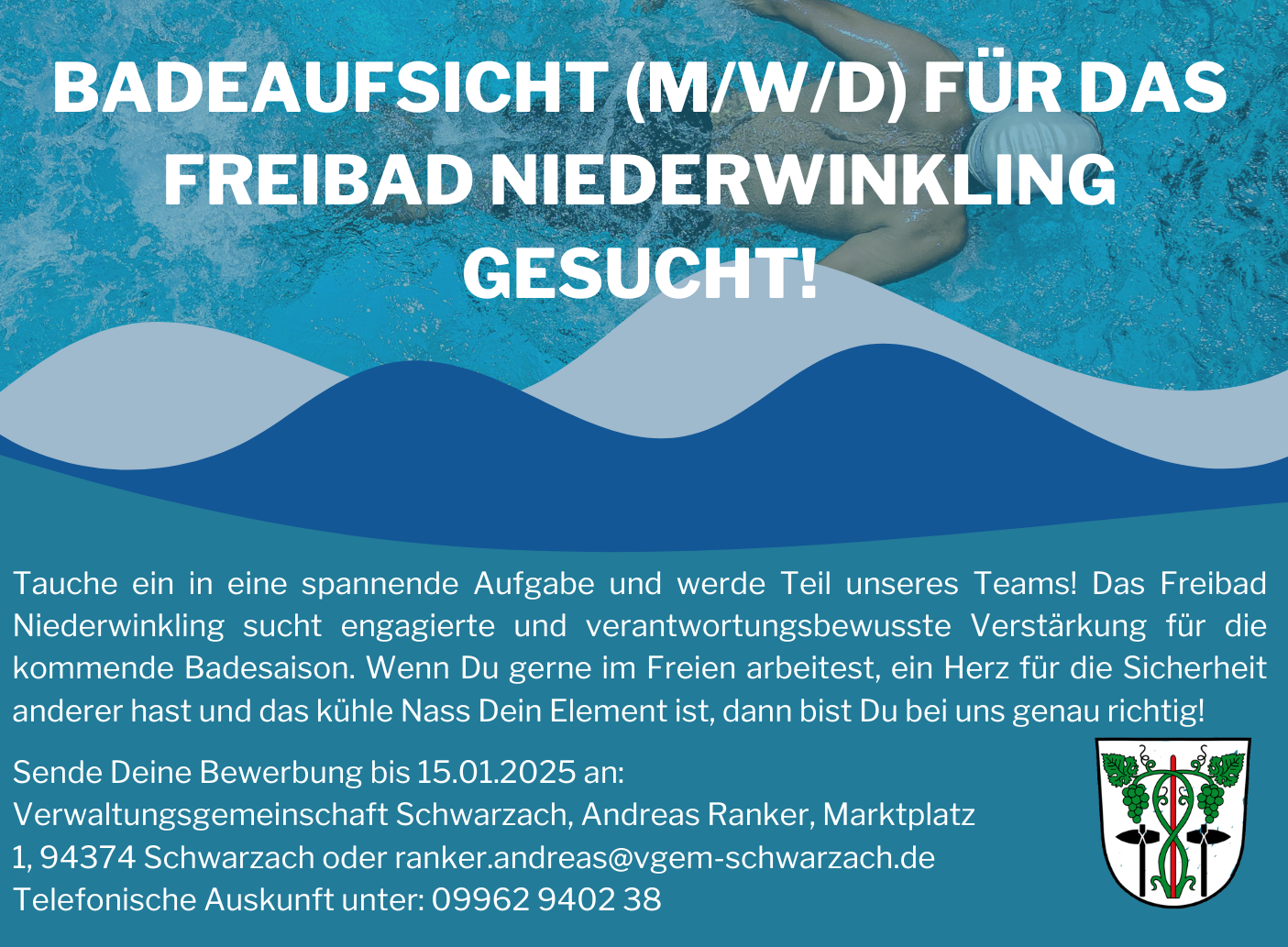 Badeaufsicht (m/w/d) für das Freibad gesucht 